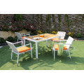 Amazing Modern Style todo o tempo Wicker Synthetic Rattan Garden Furniture conjuntos de jantar mesa e cadeiras